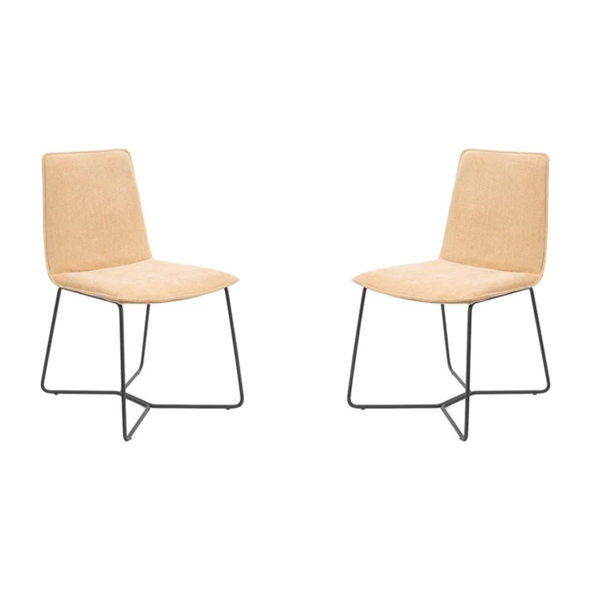 Tommy Franks Nomina Set of 2 Dining Chairs in Warwick Copeland Honey – image 1