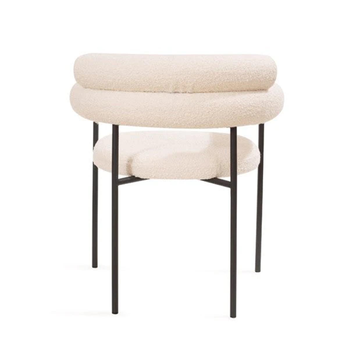 Tommy Franks Alita Chex Polar Boucle Dining Chair – image 2
