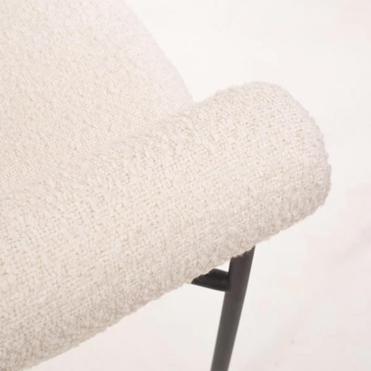 Tommy Franks Alita Chex Polar Boucle Dining Chair – image 3