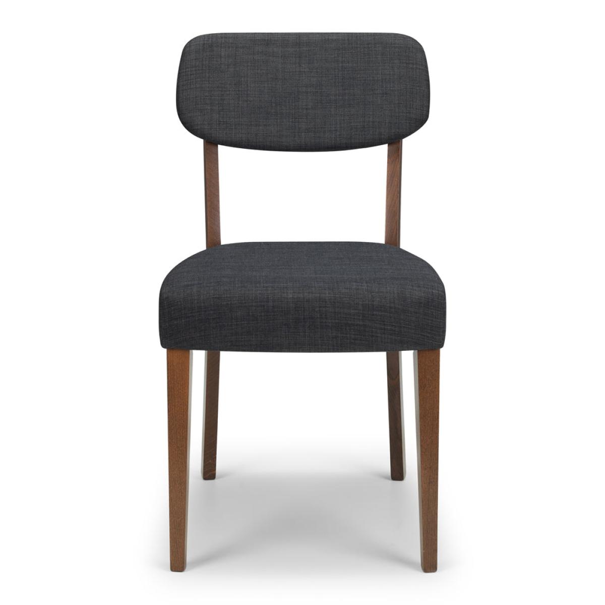 Olivia's Set of 2 Farley Chairs in Walnut & Grey – image 2
