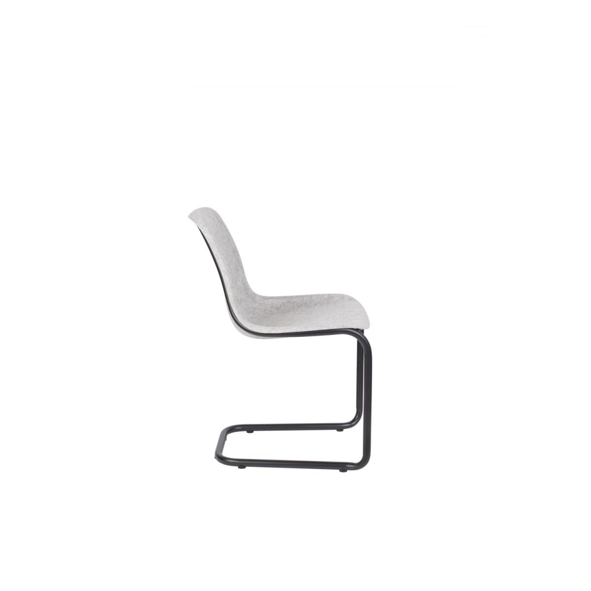 Zuiver Set of 2 Thirsty Dining Chairs in Ash Grey – image 3
