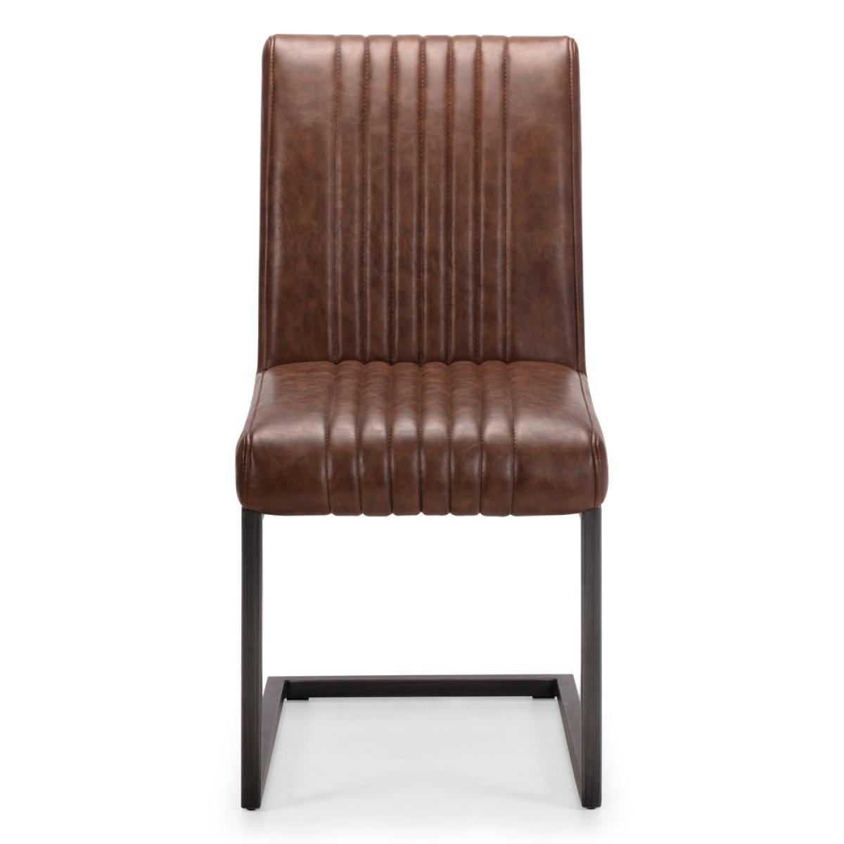 Olivia's Set of 2 Baxter Chairs in Brown – image 3