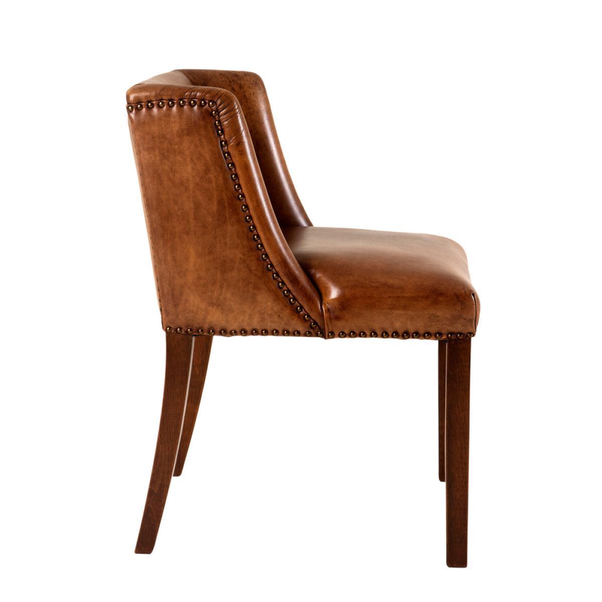 Eichholtz St. James Dining Chair Tobacco Leather – image 2