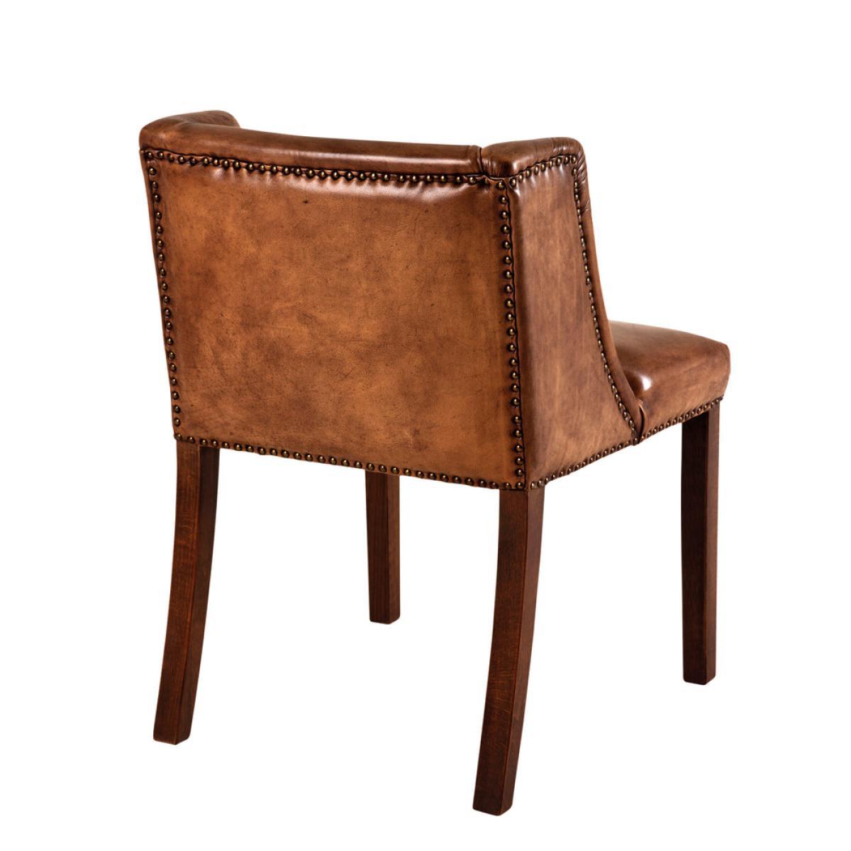 Eichholtz St. James Dining Chair Tobacco Leather – image 3