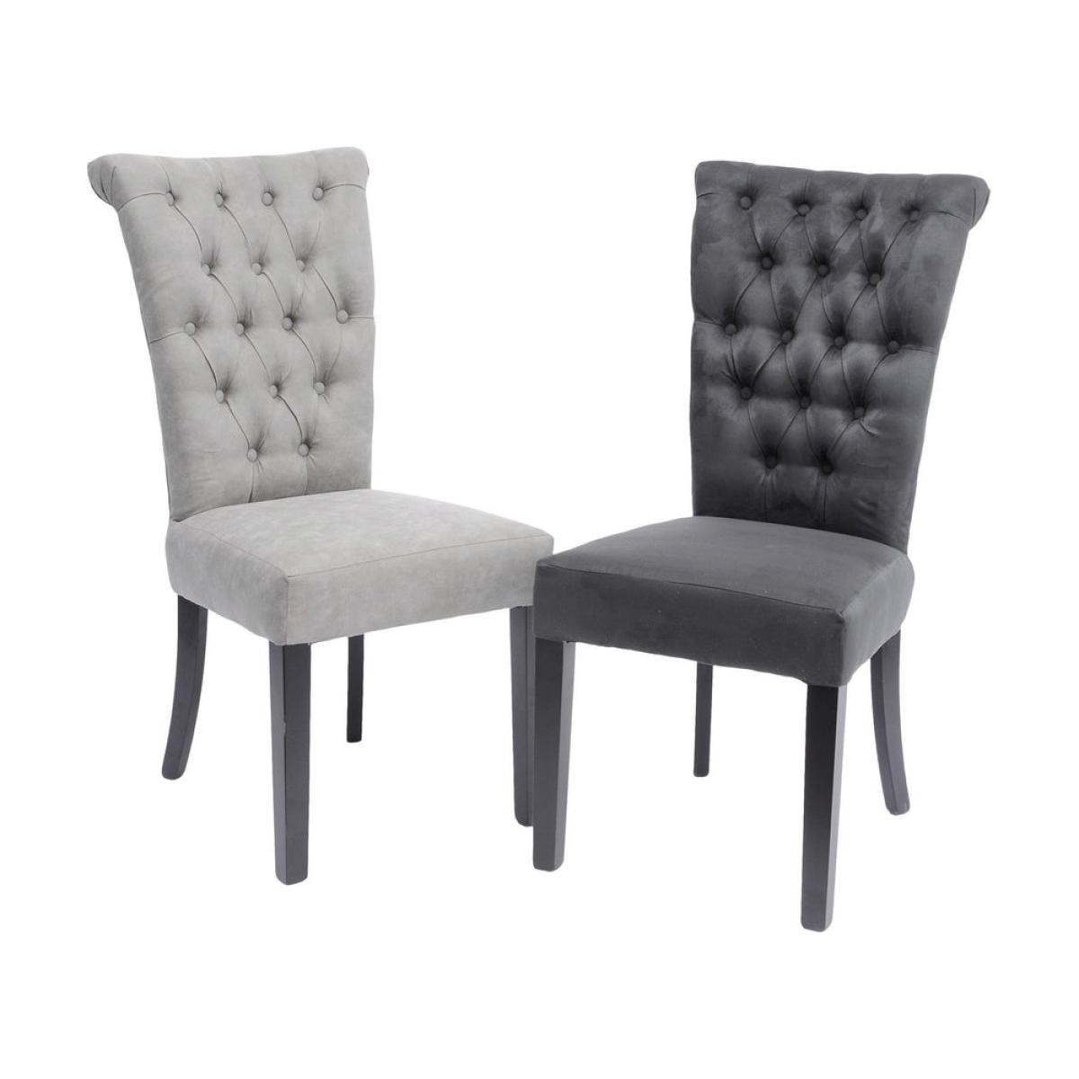 Libra Jansen Buttonback Dining Chair Light Grey – image 3