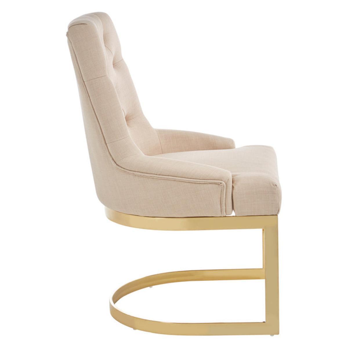 Olivia's Ava Natural Linen Dining Chair – image 2
