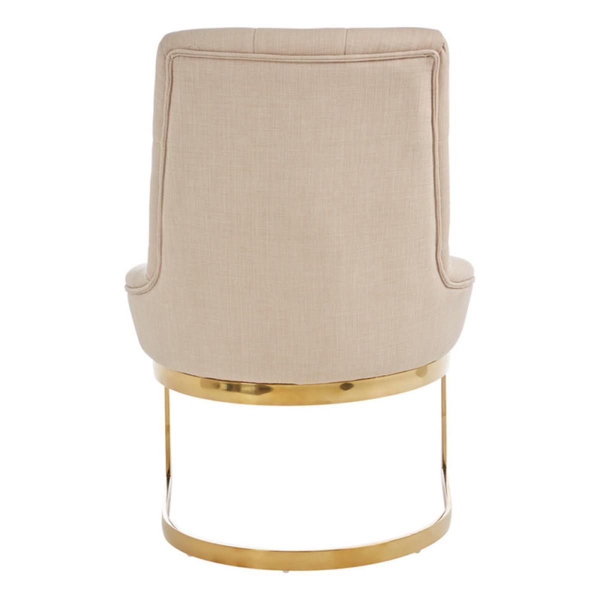 Olivia's Ava Natural Linen Dining Chair – image 3