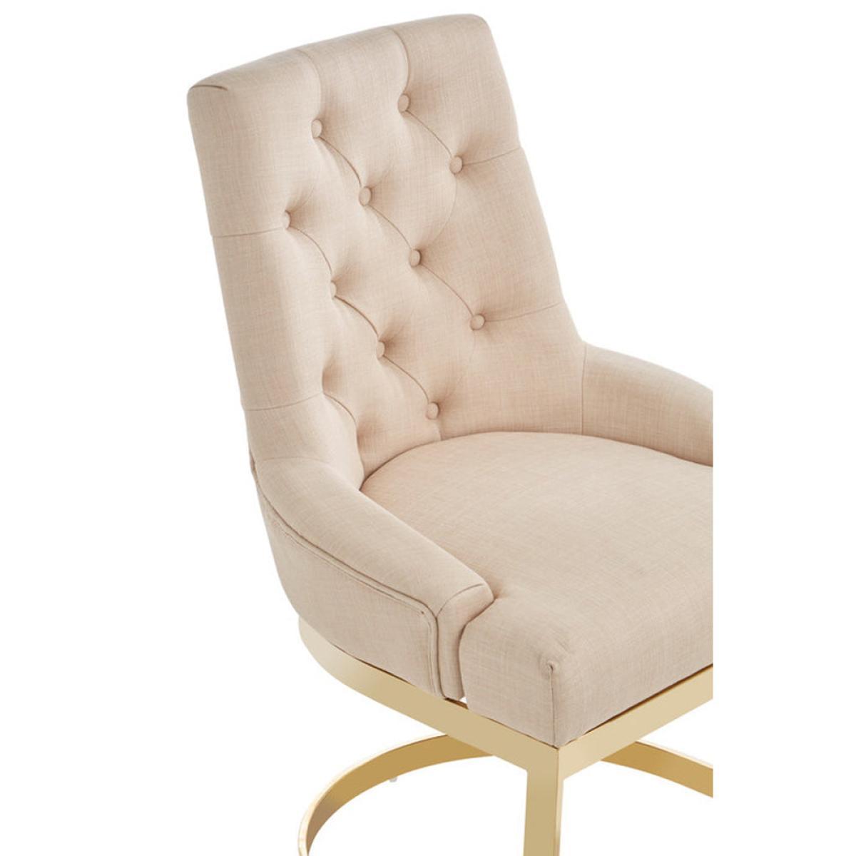 Olivia's Ava Natural Linen Dining Chair – image 4