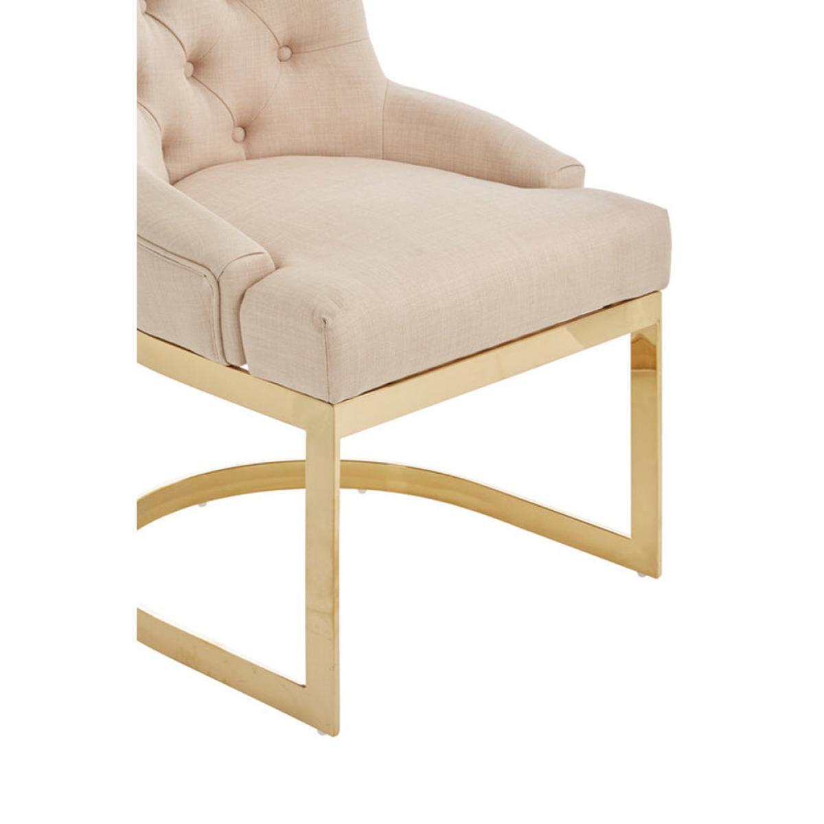 Olivia's Ava Natural Linen Dining Chair – image 5