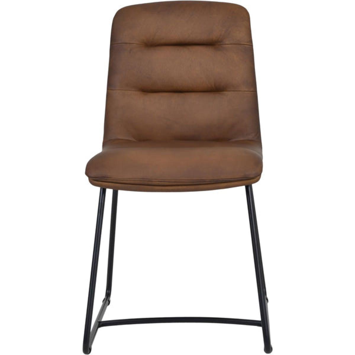 Libra Richmond Matt Leather Dining Chair Light Brown – image 2