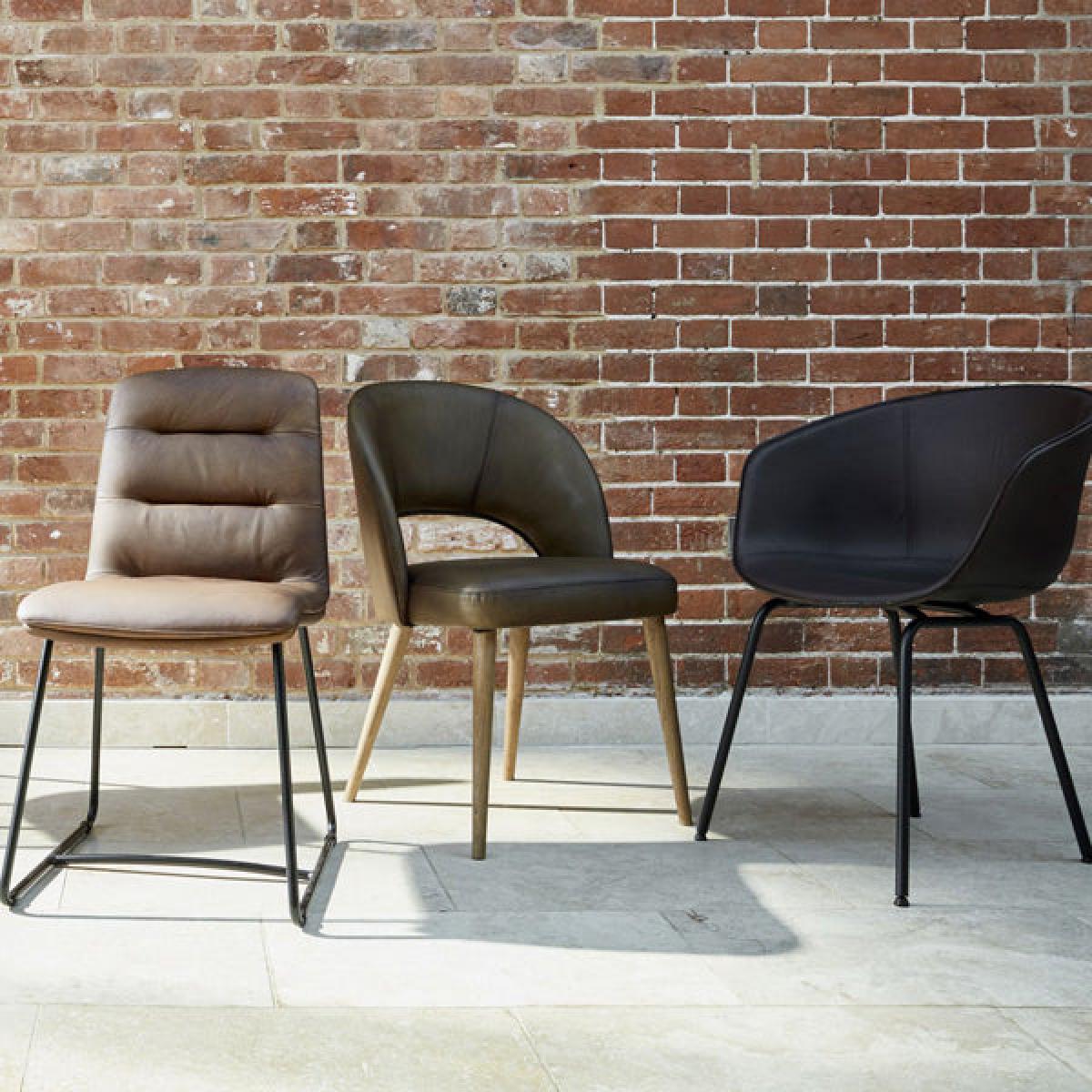 Libra Richmond Matt Leather Dining Chair Light Brown – image 6