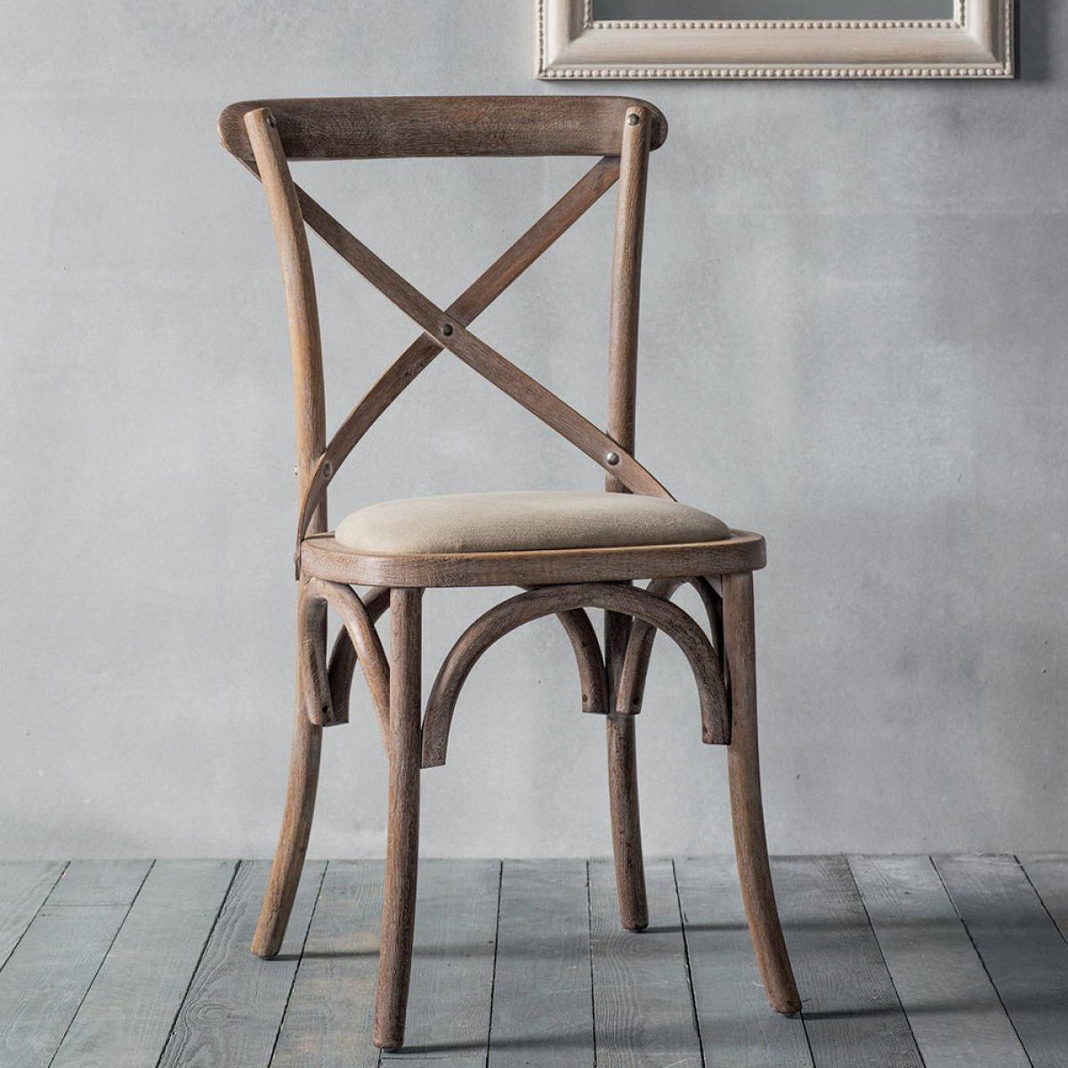 Hudson Living Set of 2 Natural Caf̩é Dining Chairs – image 2