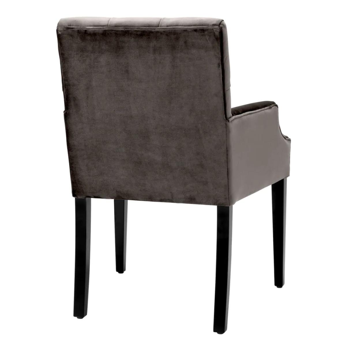 Eichholtz Dining Chair Atena in Savona Grey Velvet – image 3