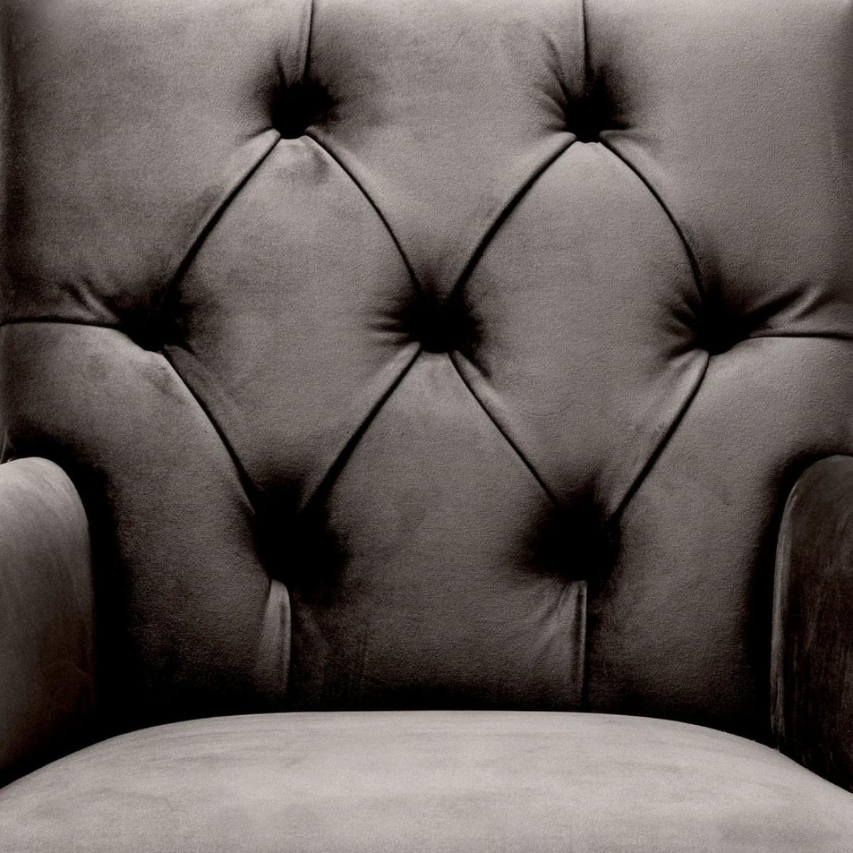 Eichholtz Dining Chair Atena in Savona Grey Velvet – image 5
