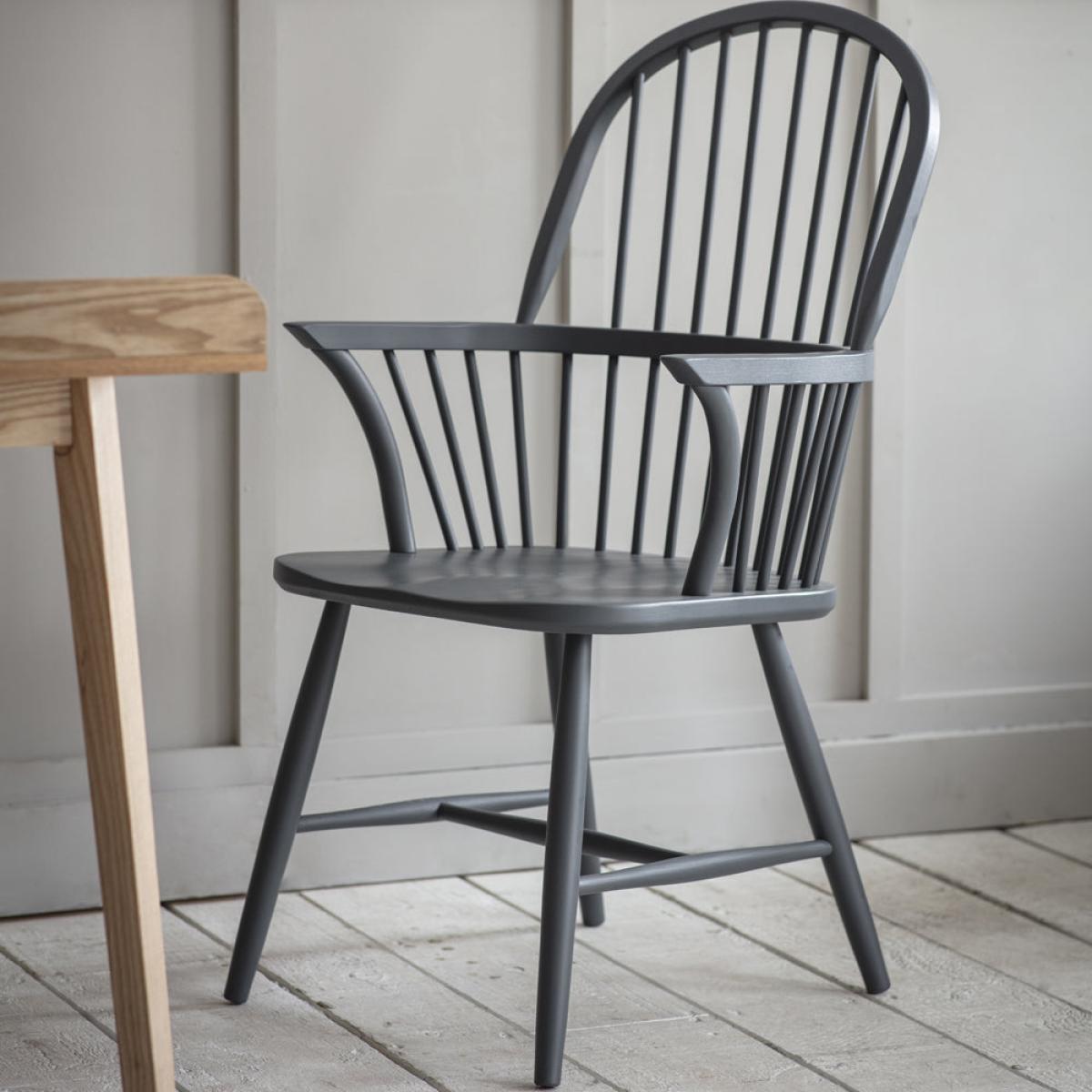 Garden Trading Spindle Armchair in Carbon – image 1