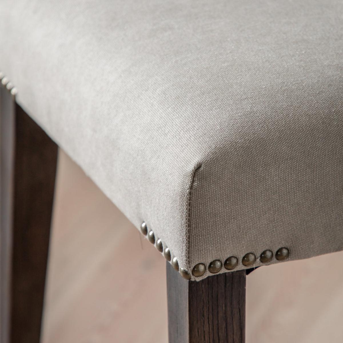 Gallery Interiors Mayfair Dining Chair in Cement Linen – image 6