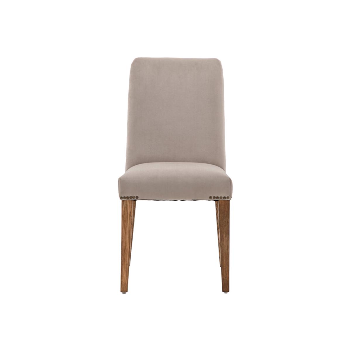 Gallery Interiors Set of 2 Highgate Dining Chair in Dove Velvet – image 1