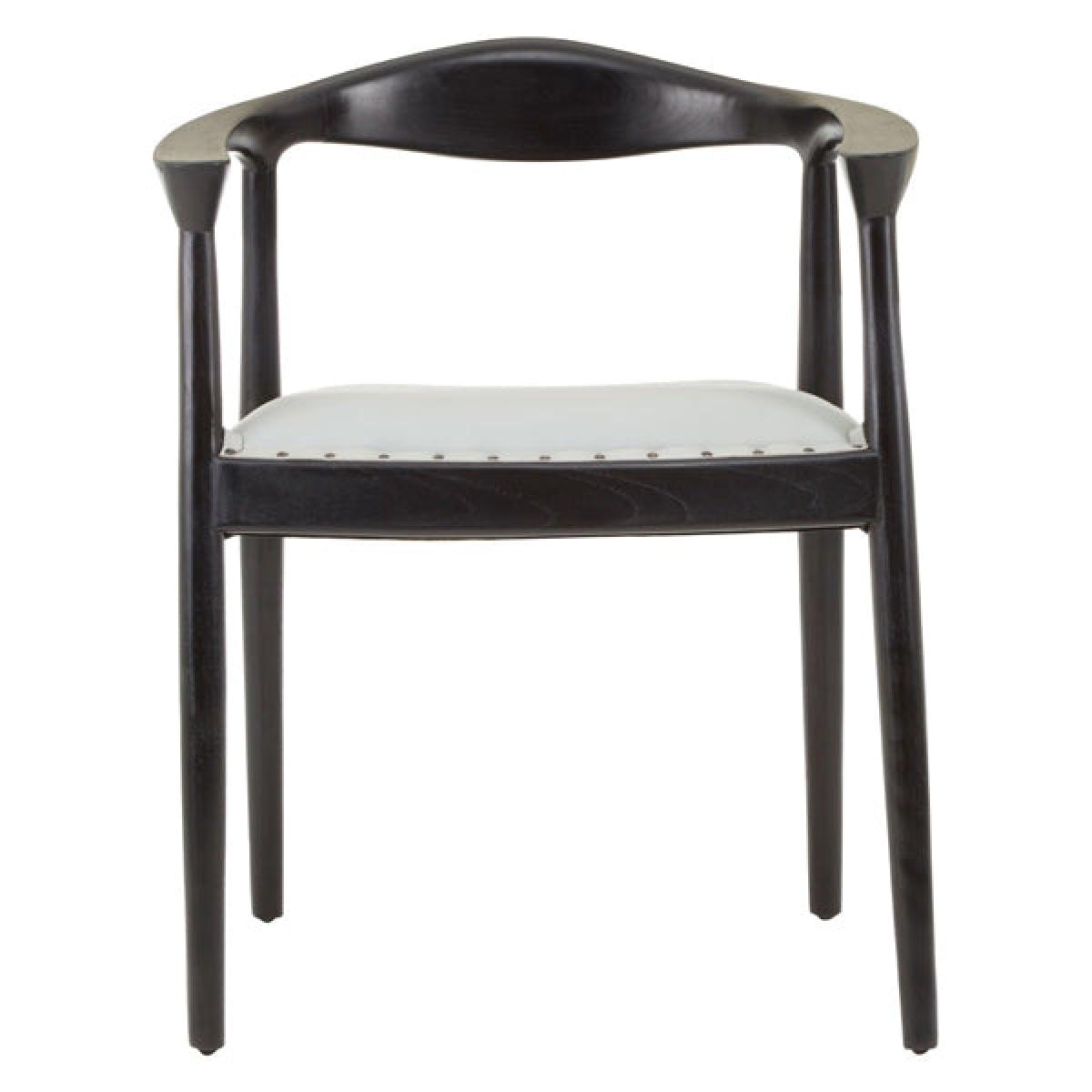 Olivia's Kai Leather Dining Chair Grey – image 2