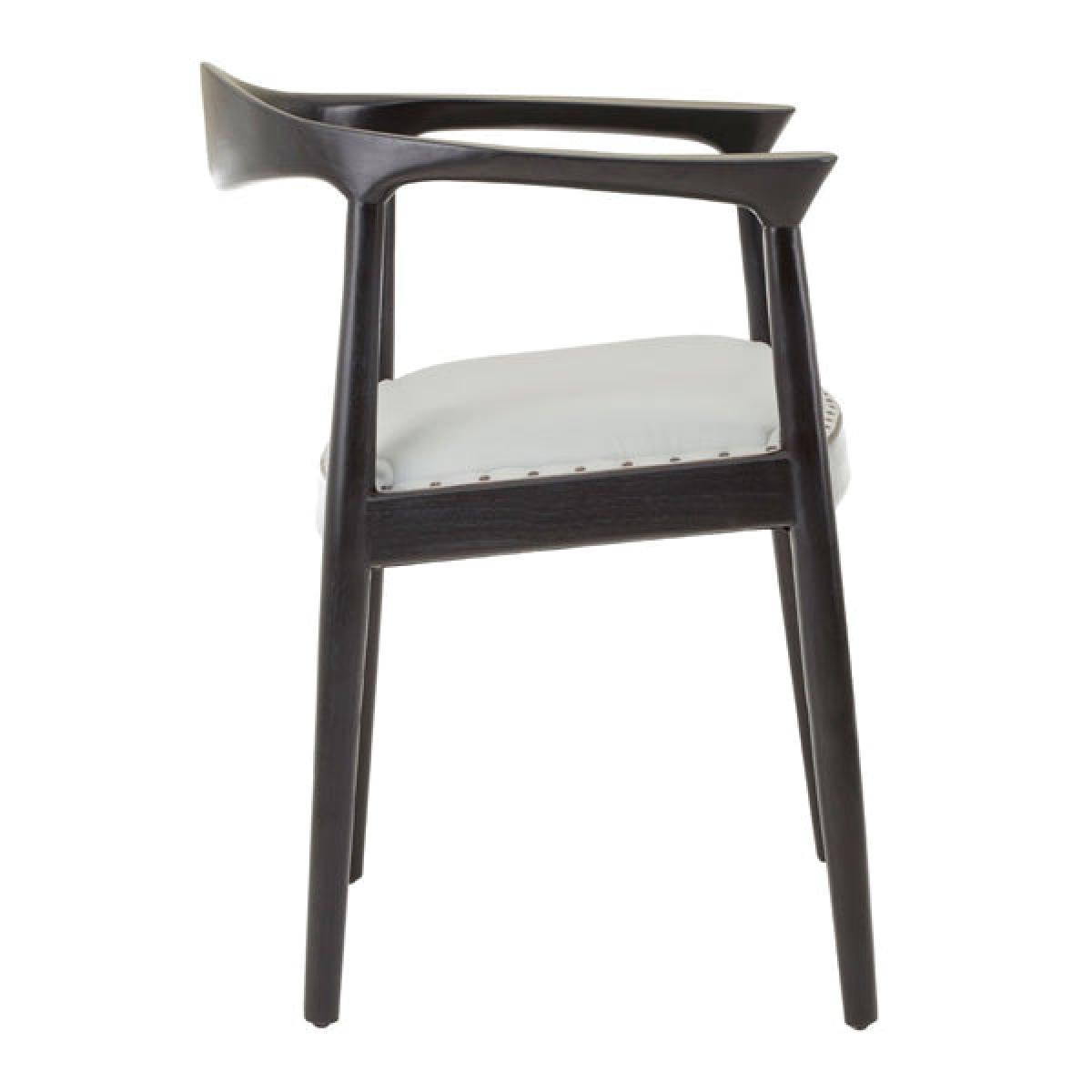 Olivia's Kai Leather Dining Chair Grey – image 3