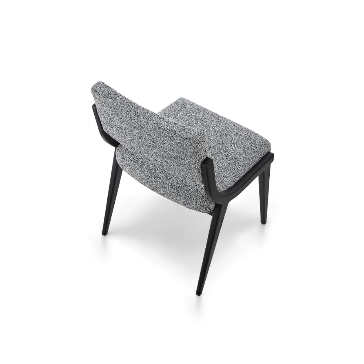 Liang & Eimil Miami Dining Chair Cordoba Speckle Grey & Matt Black – image 4