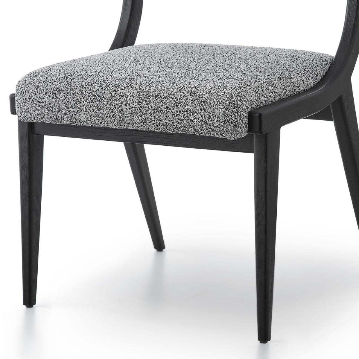 Liang & Eimil Miami Dining Chair Cordoba Speckle Grey & Matt Black – image 6