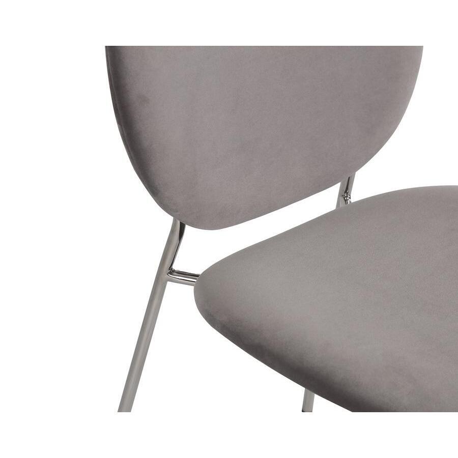 Liang & Eimil Elsa Chair (a set of 2) - Kaster Horizon Grey Velvet – image 4