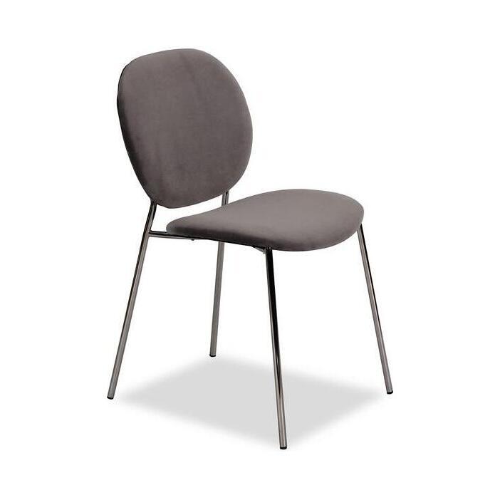 Liang & Eimil Elsa Chair (a set of 2) - Kaster Horizon Grey Velvet – image 2