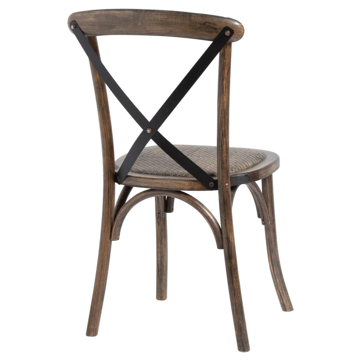 Hill Interiors Oak Cross Back Dining Chair – image 3