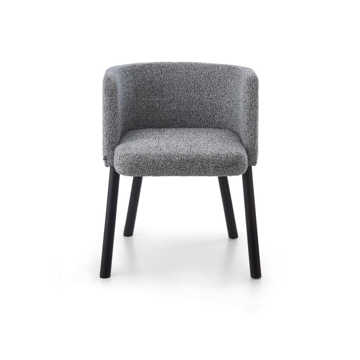 Liang and Eimil Ethis Dining Chair in Speckle Grey and Matt Black – image 2