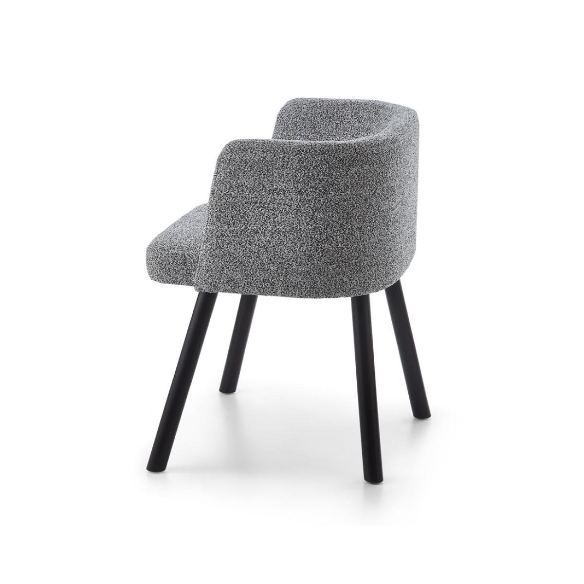 Liang and Eimil Ethis Dining Chair in Speckle Grey and Matt Black – image 3
