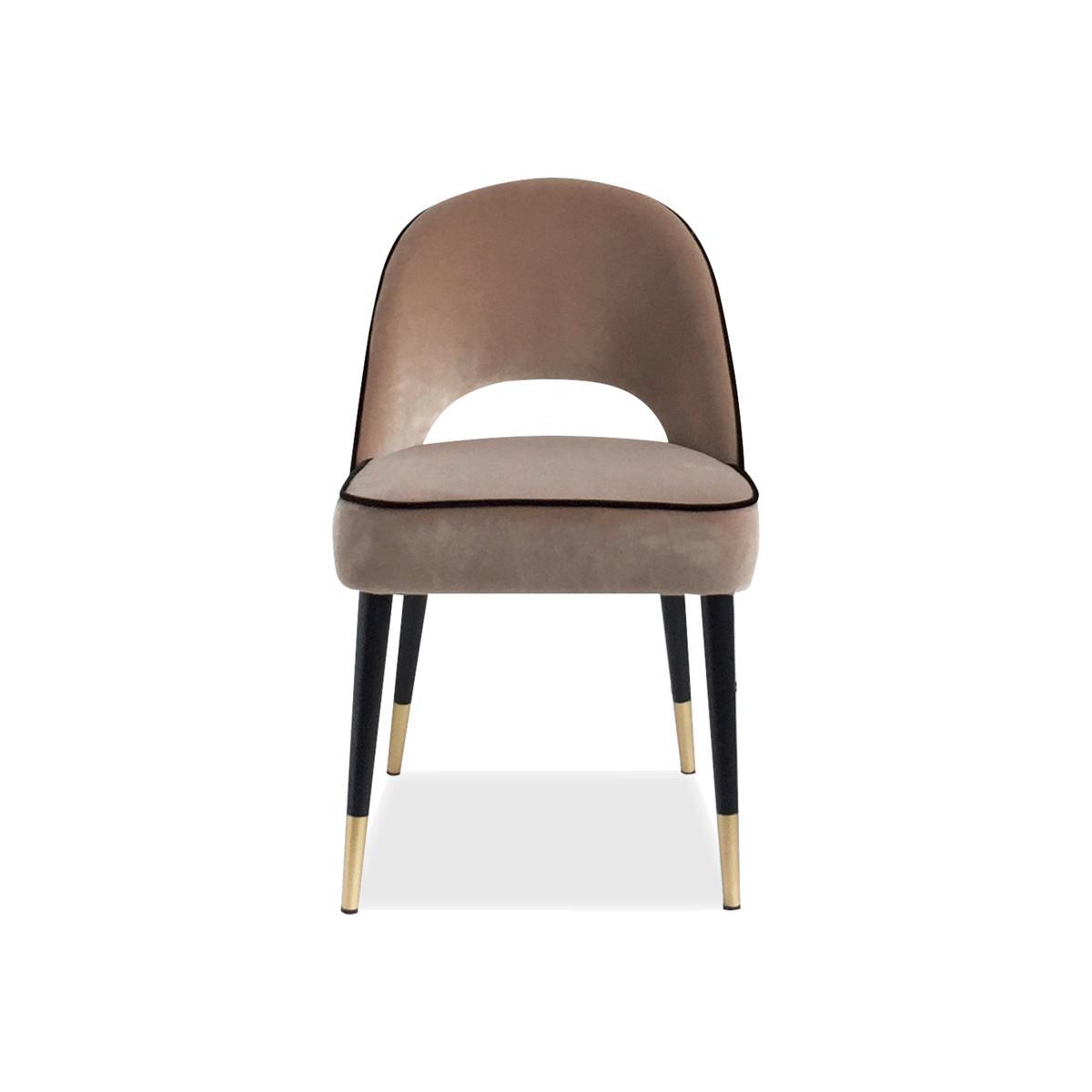 Liang & Eimil Yves Dining Chair Gainsborough Tobacco Velvet (a set of 2) – image 1