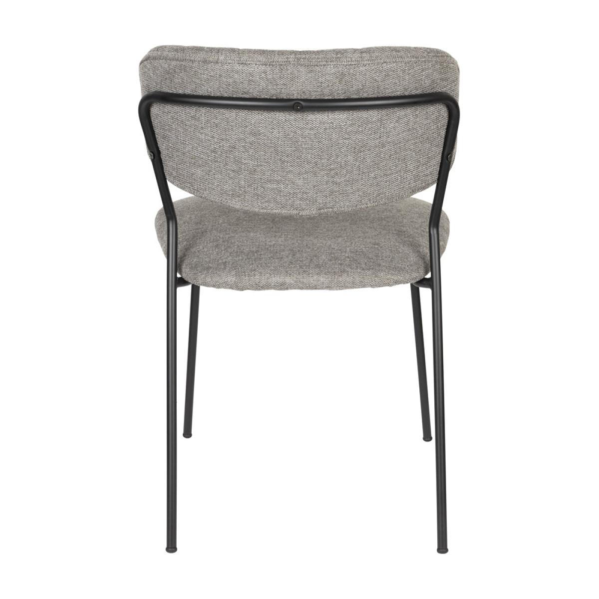 Olivia's Nordic Living Collection Set of 2 Holen Chairs in Black & Grey – image 5
