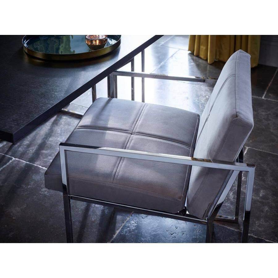 Gillmore Federico Midnight Blue Velvet With Black Frame Dining Chair – image 2