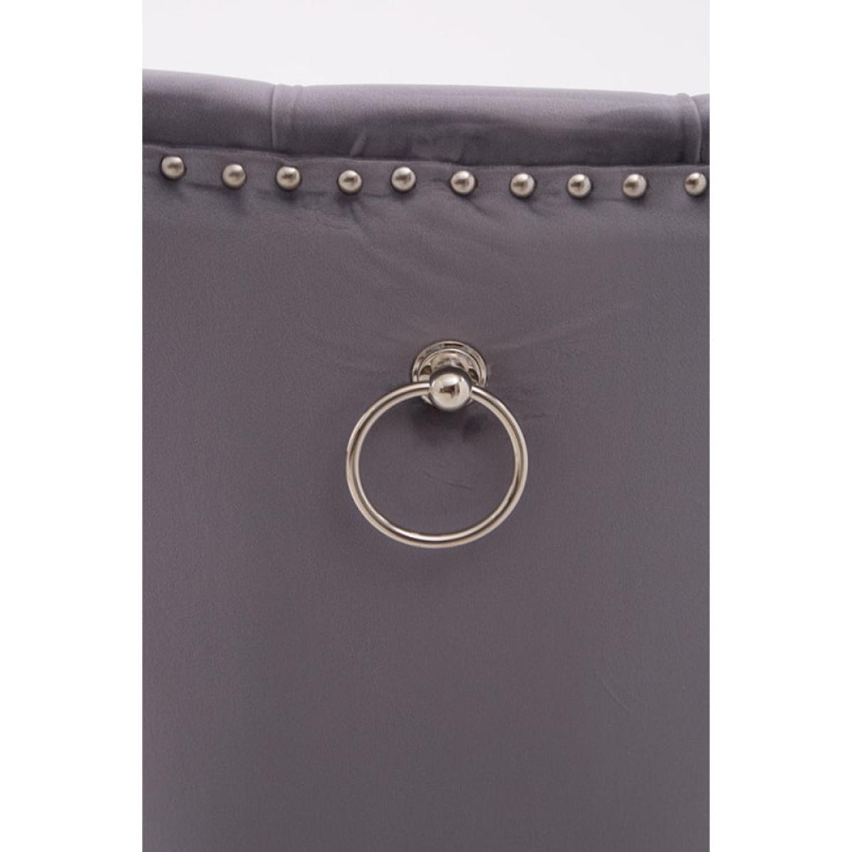 Olivia's Regina Grey Velvet Dining Chair | Outlet – image 8