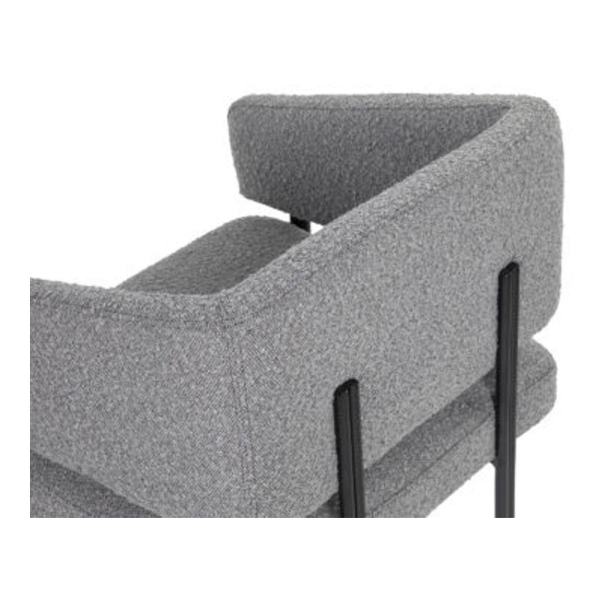 Liang & Eimil Tatler Dining Chair Grey And Matt Black Legs – image 5