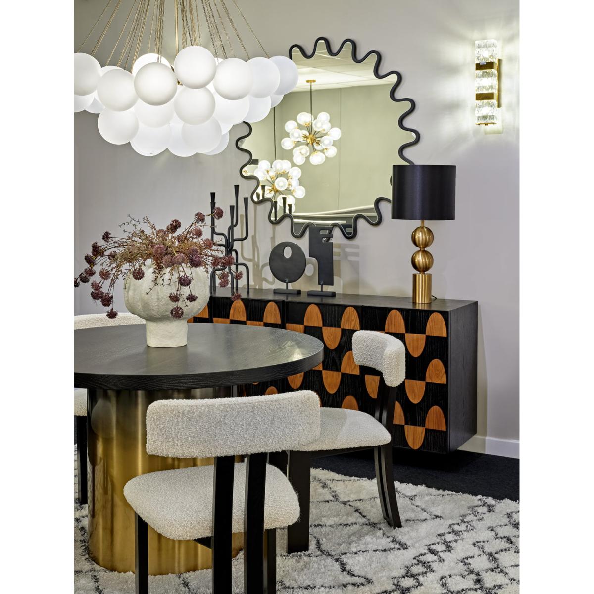 Liang and Eimil Tauron Dining Chair in Boucle Sand and Matt Black – image 7