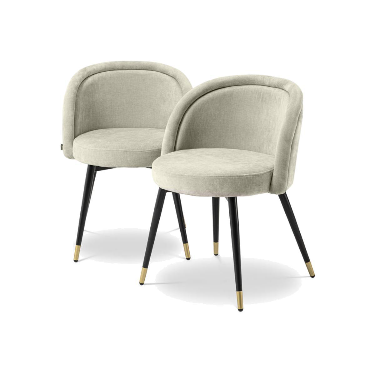 Eichholtz Chloé Clarck Set Of 2 Dining Chair Sand – image 1