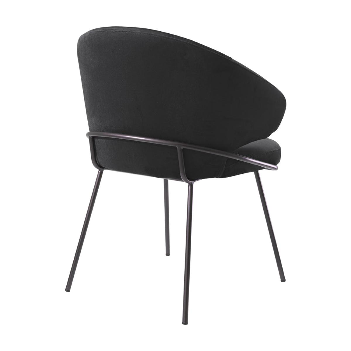 Eichholtz Kinley Dining Chair in Roche Black Velvet – image 3