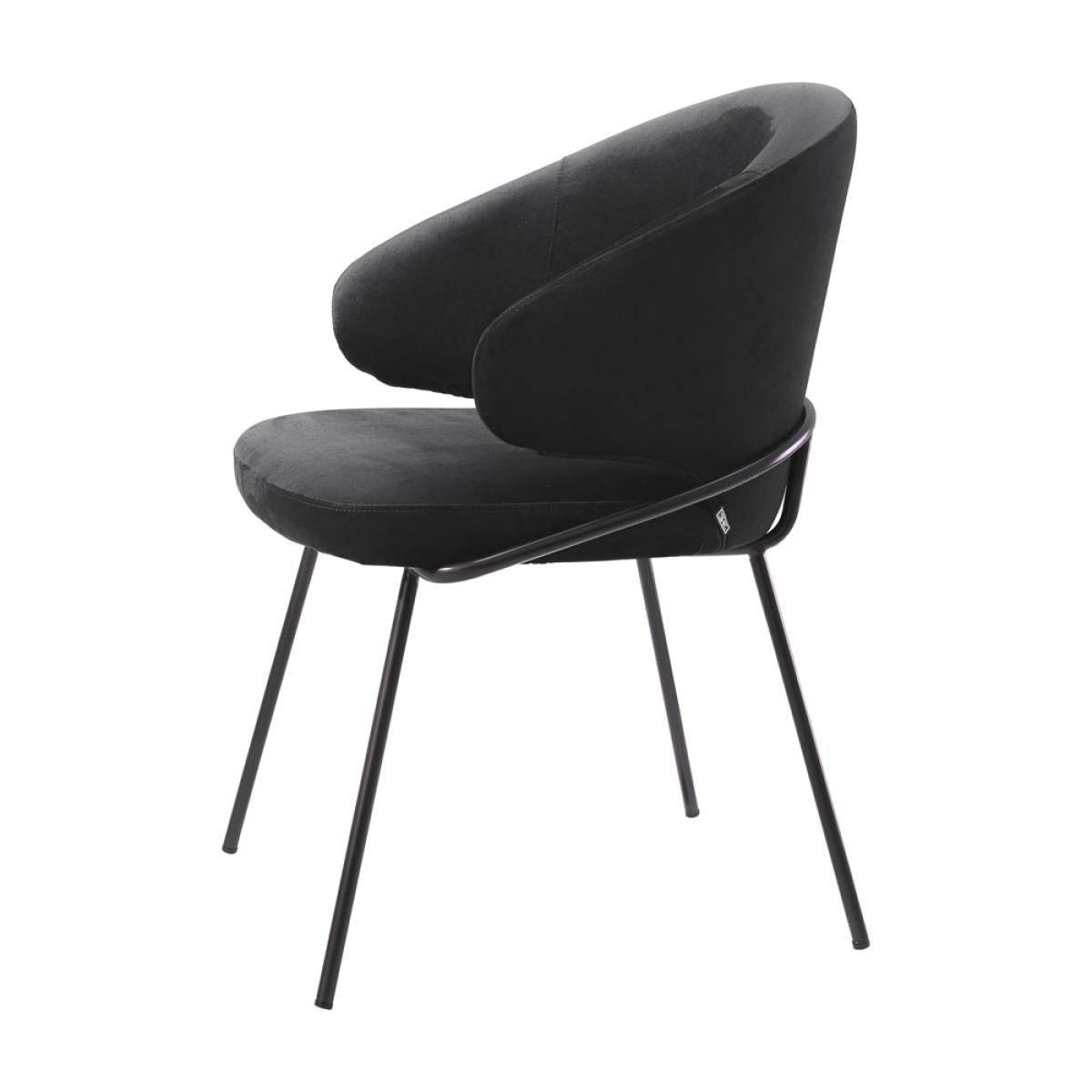 Eichholtz Kinley Dining Chair in Roche Black Velvet – image 4