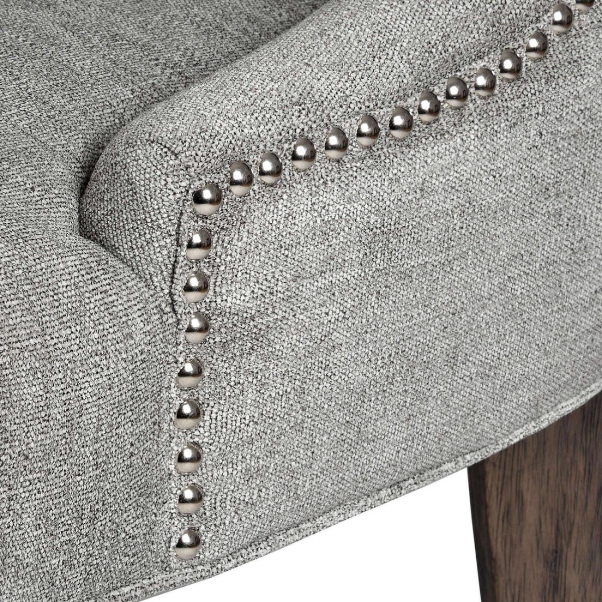 Hill Interiors High Wing Ring Backed Dining Chair in Silver – image 5