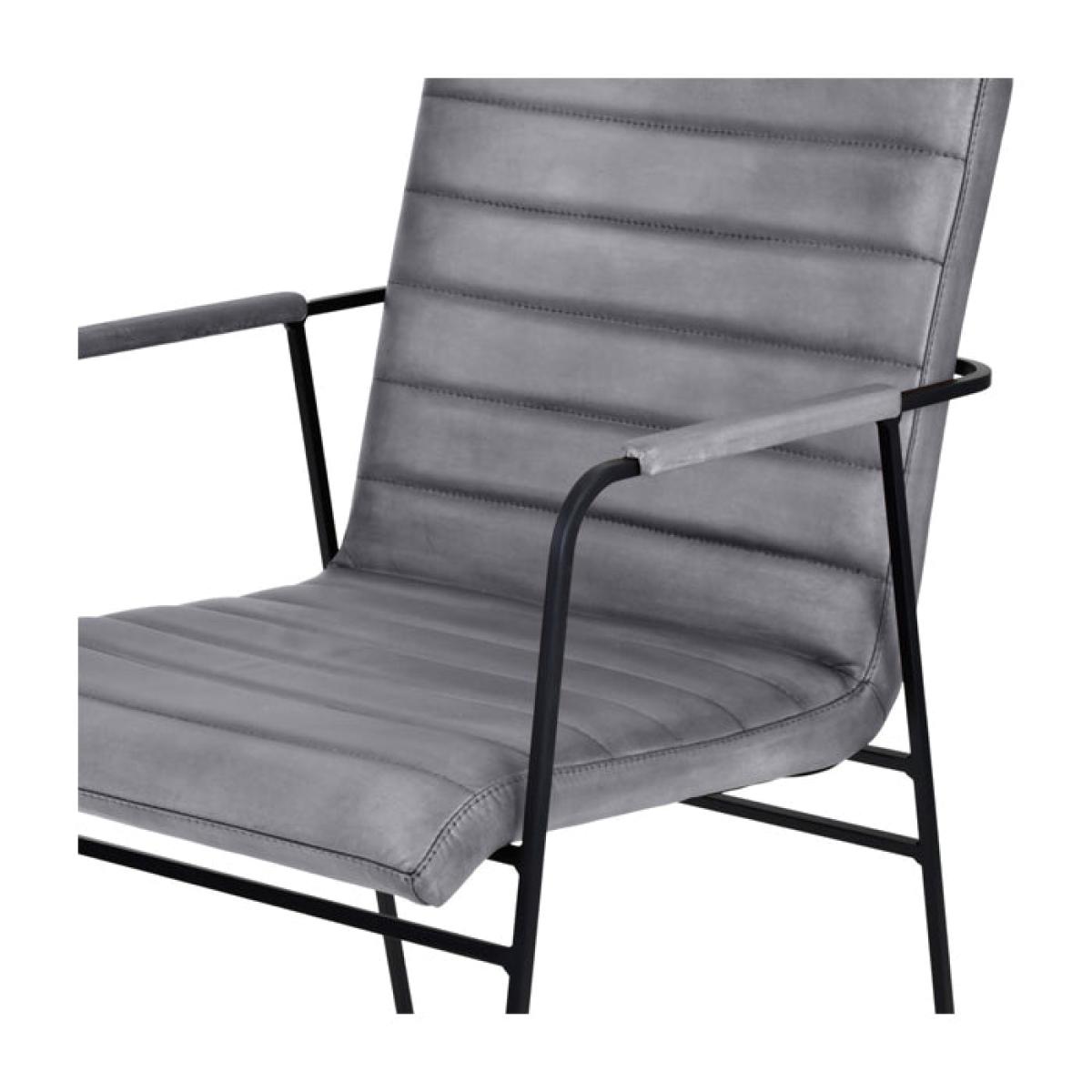 Libra Belton Leather Concrete Dining Chair – image 3
