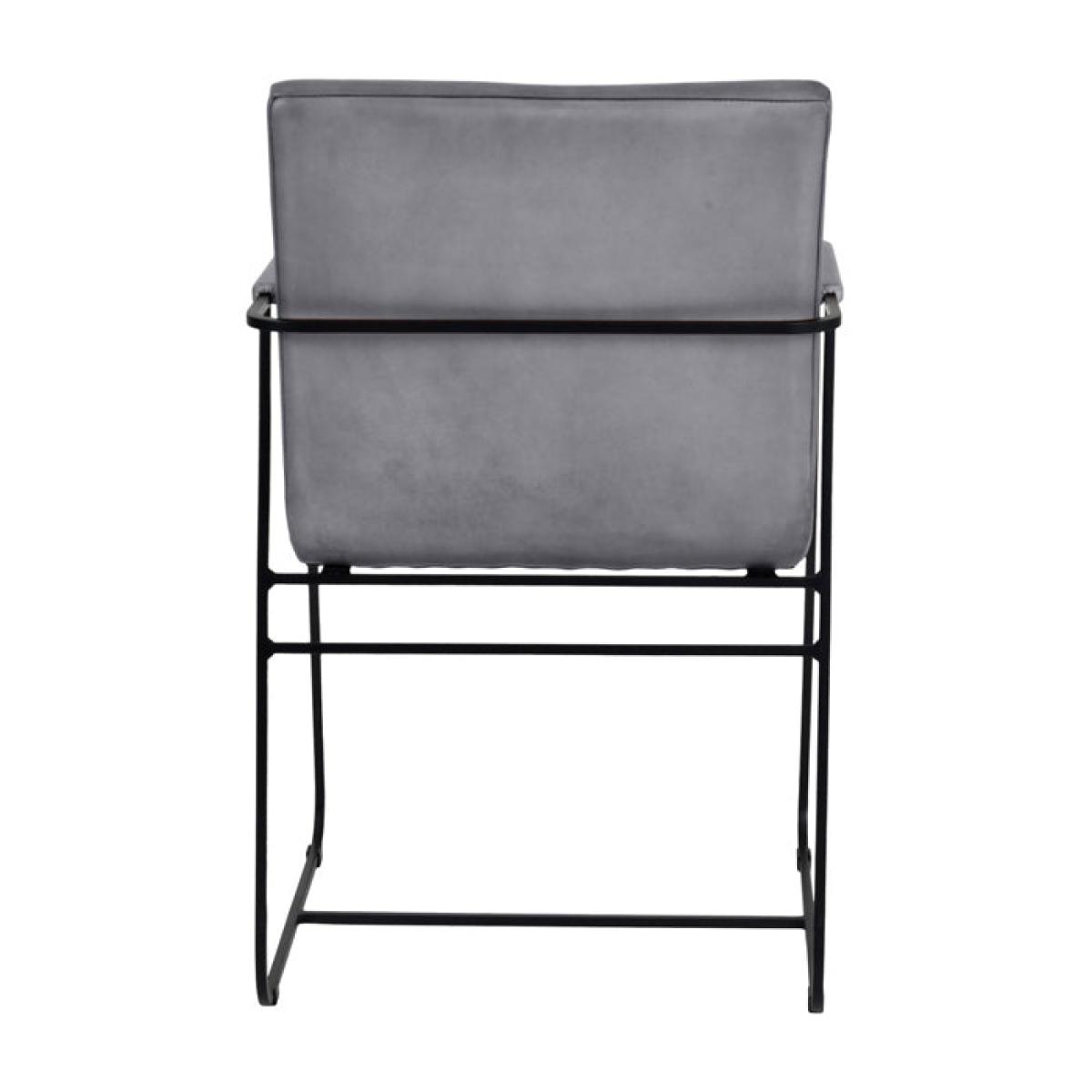 Libra Belton Leather Concrete Dining Chair – image 4