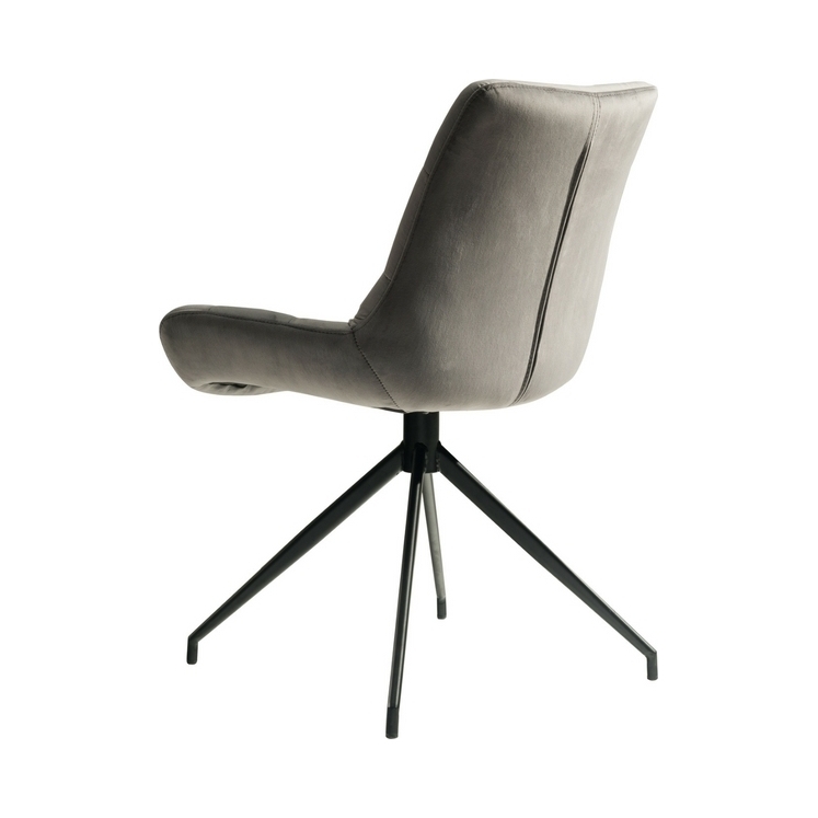 Manhattan - Velvet Chair - Grey - Set of 2 – image 2