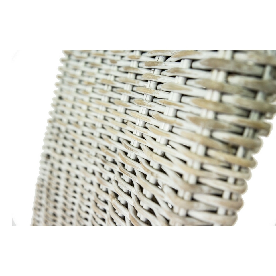 Maya - Set of Two High Back Rattan Chairs - White – image 3