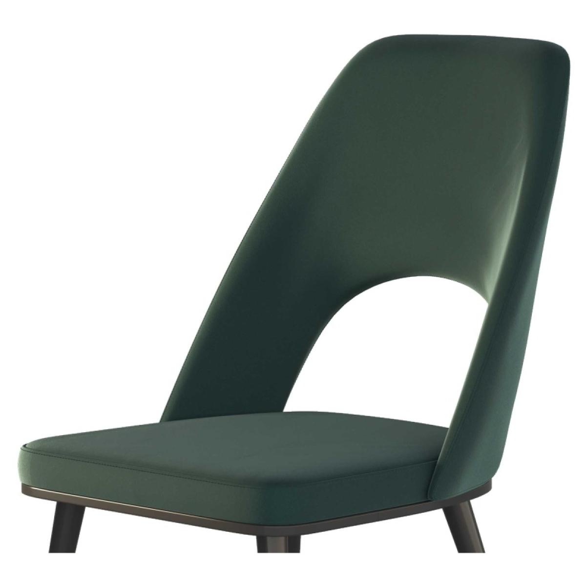HND Sophie Black/Gold Dining Chair - Velvet Seat - Royal Blue Velvet – image 12