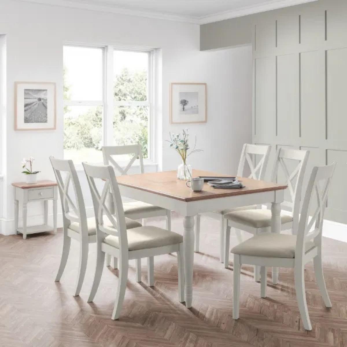 Julian Bowen Provence Dining Chair In Grey/Oak – image 5