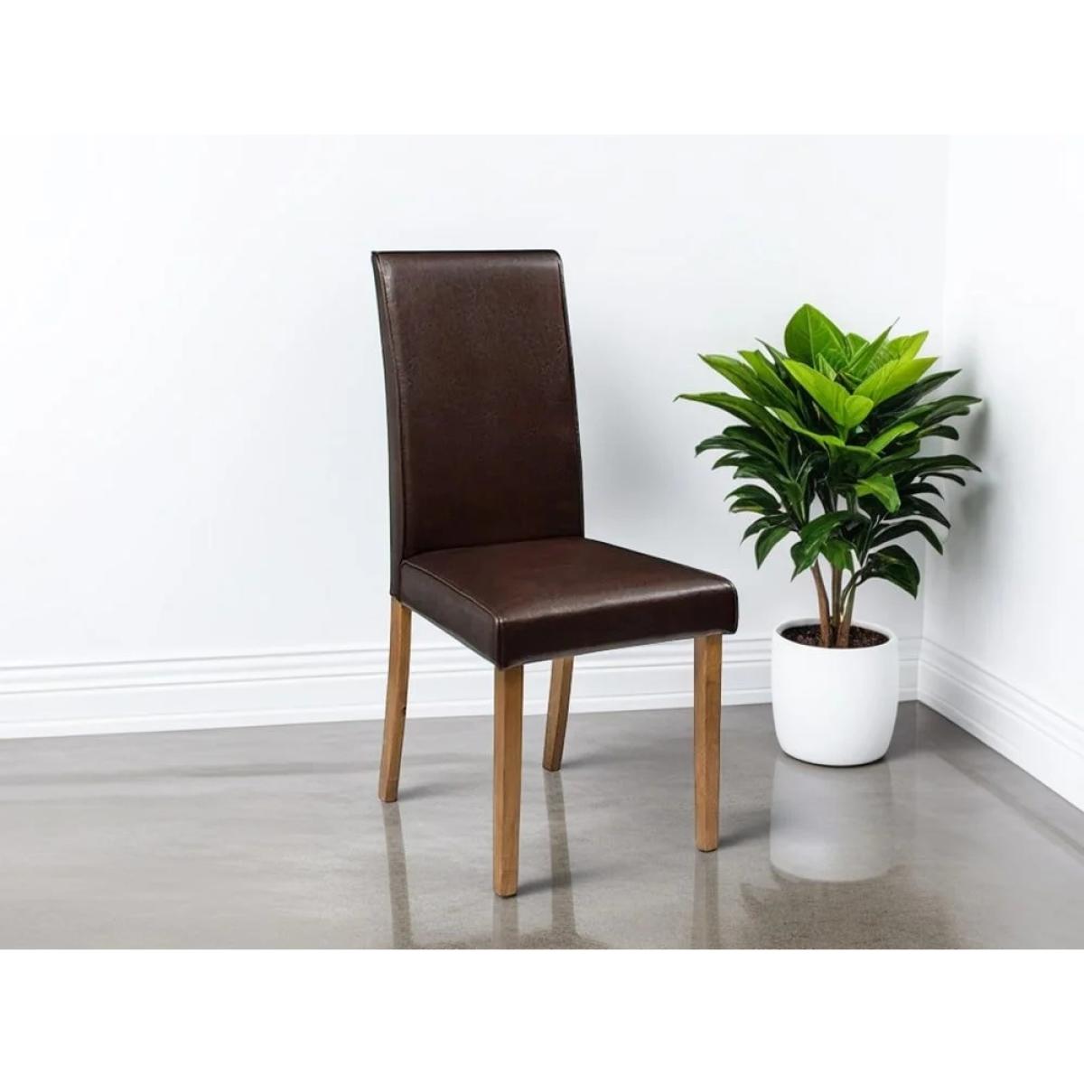 Julian Bowen Hudson Dining Chair - Brown – image 2