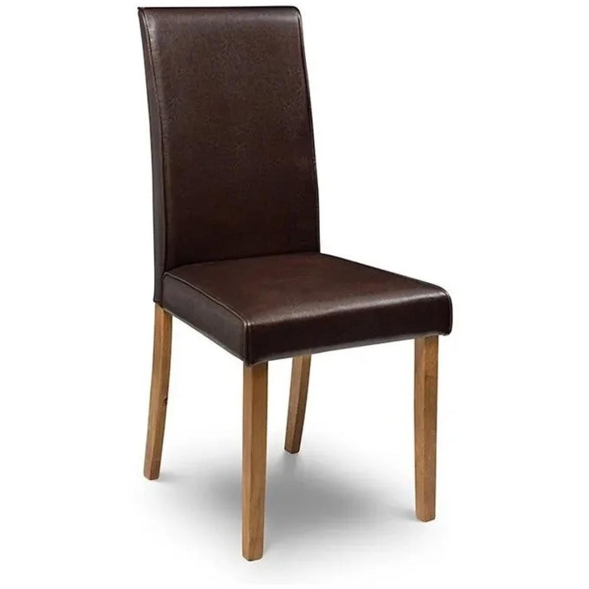 Julian Bowen Hudson Dining Chair - Brown – image 3
