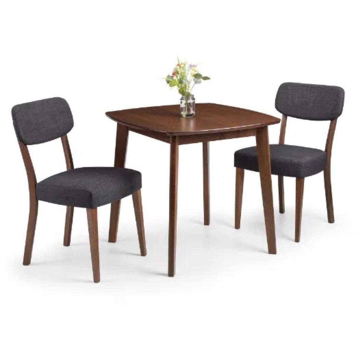 Julian Bowen Farringdon Chair In Walnut/Grey – image 4
