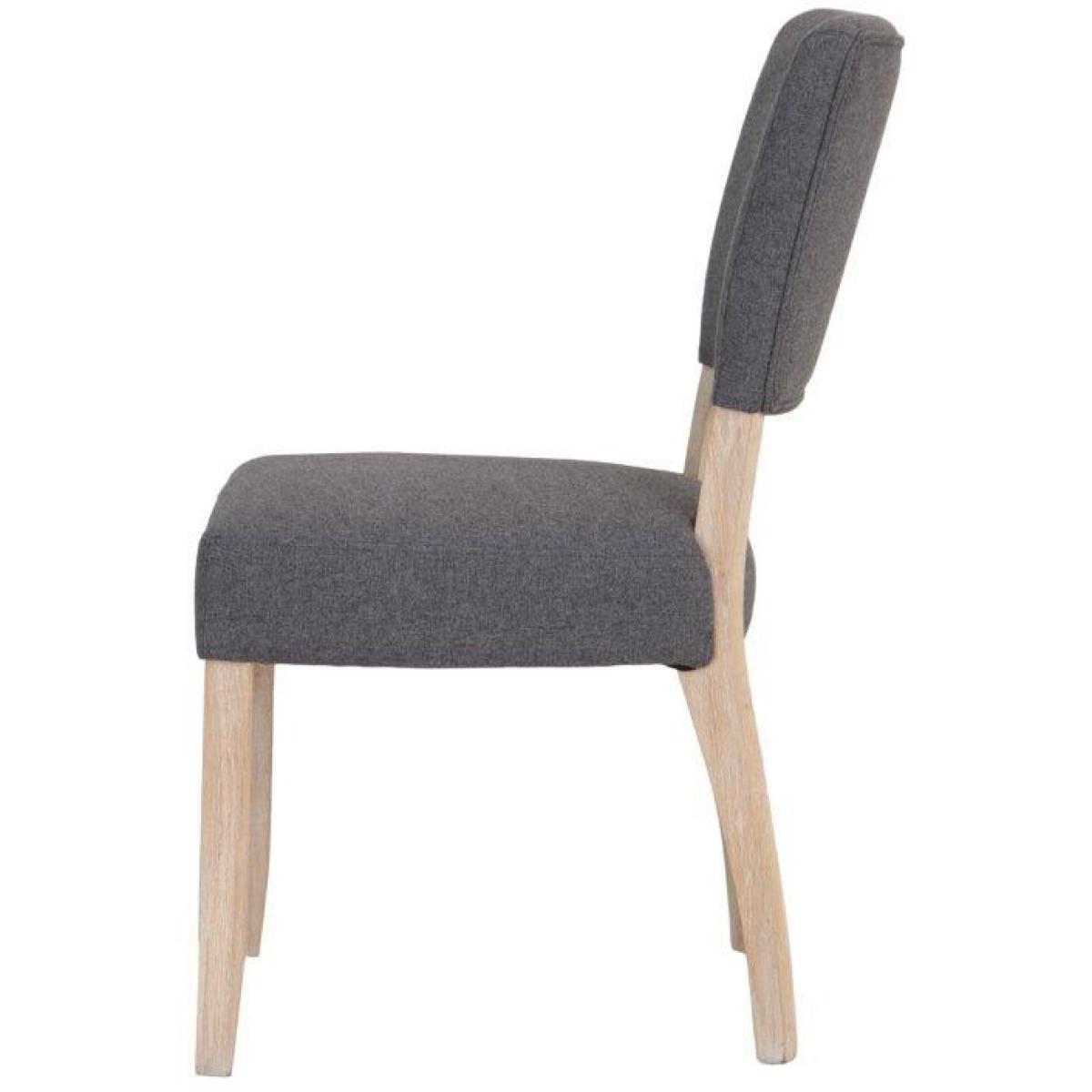 Clevedon Fabric Dining Chair - Grey – image 4